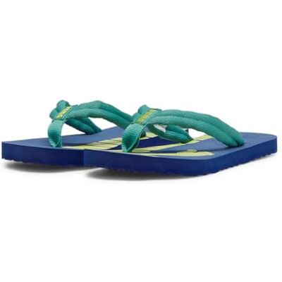 PUMA Unisex Kids Epic Flip V2 Jr Chancletas, Sparkling Green Cobalt Glaze Lime Sheen, 36 EU PUMA Unisex Kids Epic Flip V2 Jr Chancletas, Sparkling Green Cobalt Glaze Lime Sheen, 36 EU