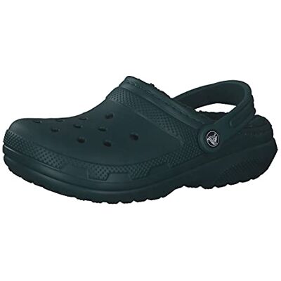Crocs Unisex Adulto Classic Lined Clog Zueco, Evergreen, 33/34 EU Crocs Unisex Adulto Classic Lined Clog Zueco, Evergreen, 33/34 EU