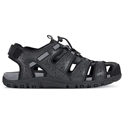 Geox U Sandal Strada B, Sandalias Punta Cerrada Hombre, Negro C9999, 44 EU Geox U Sandal Strada B, Sandalias Punta Cerrada Hombre, Negro C9999, 44 EU