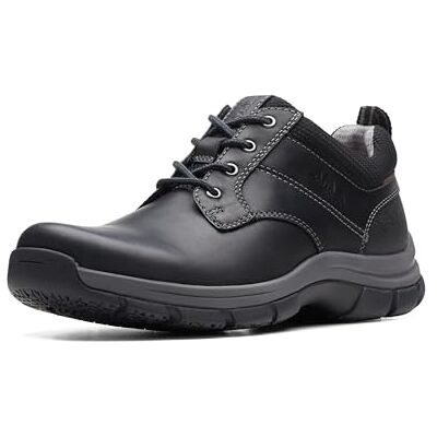 Clarks Walpath Low Oxford para Hombre, Cuero Negro, 39.5 EU Clarks Walpath Low Oxford para Hombre, Cuero Negro, 39.5 EU