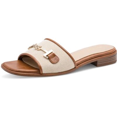 MARCO TOZZI Pantolette , Mulas Mujer, Coñac Comb, 36 EU MARCO TOZZI Pantolette , Mulas Mujer, Coñac Comb, 36 EU