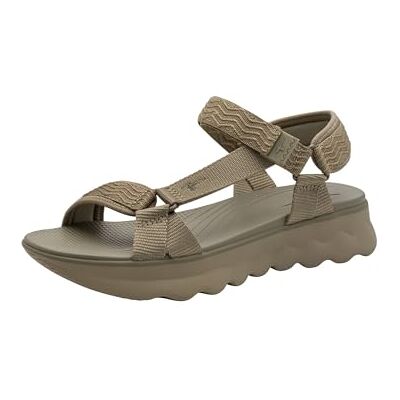 Tamaris Sandalia plana para mujer , color oliva, talla 40 EU Tamaris Sandalia plana para mujer , color oliva, talla 40 EU