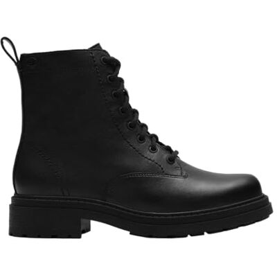 Clarks Premium Botas de moda Orinoco3 Style para mujer, cuero negro, 3.5 UK, Piel negra, 36.5 EU Clarks Premium Botas de moda Orinoco3 Style para mujer, cuero negro, 3.5 UK, Piel negra, 36.5 EU