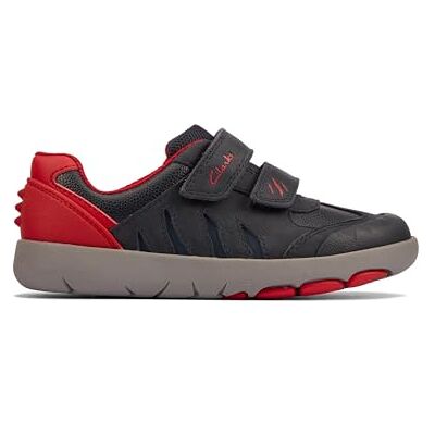 Clarks Botas Unisex Astrol Orin K Chelsea para niños, Azul Marino Rojo Lea, 2.5 UK Child Clarks Botas Unisex Astrol Orin K Chelsea para niños, Azul Marino Rojo Lea, 2.5 UK Child