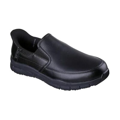 Skechers Hombre Nampa Broxtin Slip-In ENTRENADOR, Black Leather/Synthetic, 41.5 EU Skechers Hombre Nampa Broxtin Slip-In ENTRENADOR, Black Leather/Synthetic, 41.5 EU