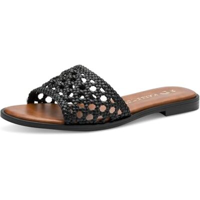 MARCO TOZZI Pantolette , Pantuflas Mujer, Negro, 41 EU MARCO TOZZI Pantolette , Pantuflas Mujer, Negro, 41 EU