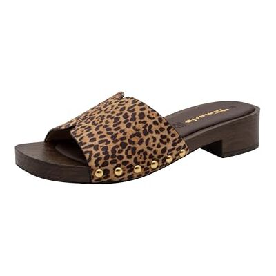 Tamaris Damen , Mula Mujer, Leopardo Coñac, 41 EU Tamaris Damen , Mula Mujer, Leopardo Coñac, 41 EU