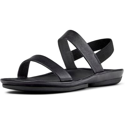 Camper Sandalia Right Isla para mujer, color negro 38 EU Camper Sandalia Right Isla para mujer, color negro 38 EU