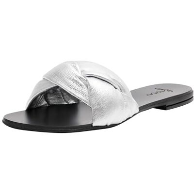 IDONY Mulas, Zuecos Mujer, Plata, 36 EU IDONY Mulas, Zuecos Mujer, Plata, 36 EU