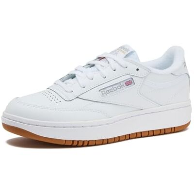 Reebok Club C Double, Zapatillas Mujer, Goma Blanca, 42.5 EU Reebok Club C Double, Zapatillas Mujer, Goma Blanca, 42.5 EU