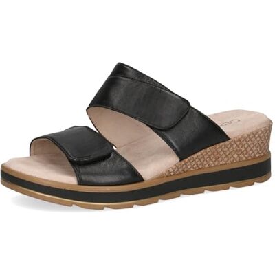 CAPRICE Mujer 9-27250-42, Sandalia de cuña, Tejido Suave de Color Negro, 39 EU CAPRICE Mujer 9-27250-42, Sandalia de cuña, Tejido Suave de Color Negro, 39 EU