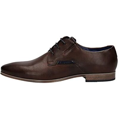 bugatti Business Halbschuh aus Hochwertigem Leder, Derby im Minimalistischen Design, Cordones Hombre, Braun 2, 41 EU bugatti Business Halbschuh aus Hochwertigem Leder, Derby im Minimalistischen Design, Cordones Hombre, Braun 2, 41 EU