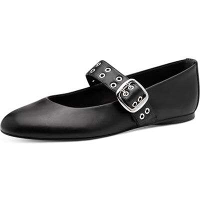 Tamaris Damen Ballerina Strap , Zapatos Tipo Ballet Mujer, Negro, 42 EU Tamaris Damen Ballerina Strap , Zapatos Tipo Ballet Mujer, Negro, 42 EU