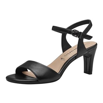 Tamaris Sandalias Con Tacón para Mujer, Sintéticas, Negro Mate, 37 EU Tamaris Sandalias Con Tacón para Mujer, Sintéticas, Negro Mate, 37 EU