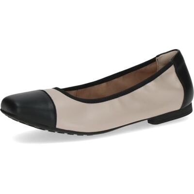 CAPRICE Damen , Zapatos Tipo Ballet Mujer, Cream Black, 37 EU CAPRICE Damen , Zapatos Tipo Ballet Mujer, Cream Black, 37 EU