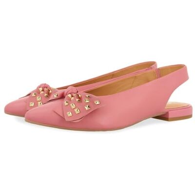 GIOSEPPO Bailarinas DESTALONADAS DE Piel Color Rosa con Detalle DE Lazo para Mujer KALLMET GIOSEPPO Bailarinas DESTALONADAS DE Piel Color Rosa con Detalle DE Lazo para Mujer KALLMET