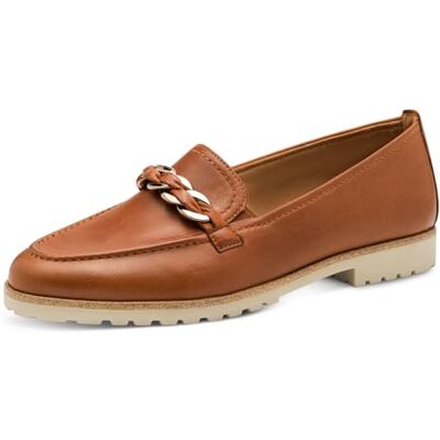 Tamaris Bailarinas clásicas para Mujer, Planas, Plantilla táctil, Marrón Cognac Leather, 37 EU Tamaris Bailarinas clásicas para Mujer, Planas, Plantilla táctil, Marrón Cognac Leather, 37 EU