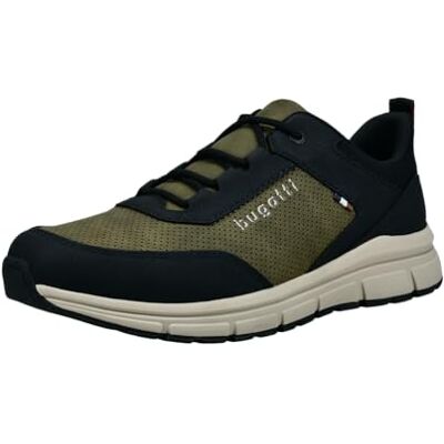 bugatti Cordones para Hombre 332-AOS04, Verde Oscuro/Negro, 43 bugatti Cordones para Hombre 332-AOS04, Verde Oscuro/Negro, 43