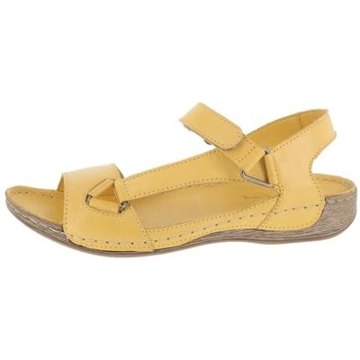 Andrea Conti Damen Sandalette, Sandalia Mujer, Ocre, 39 EU Andrea Conti Damen Sandalette, Sandalia Mujer, Ocre, 39 EU