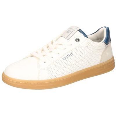 MUSTANG 4204-303, Zapatos con Cordones Hombre, Blanco, 46 EU MUSTANG 4204-303, Zapatos con Cordones Hombre, Blanco, 46 EU