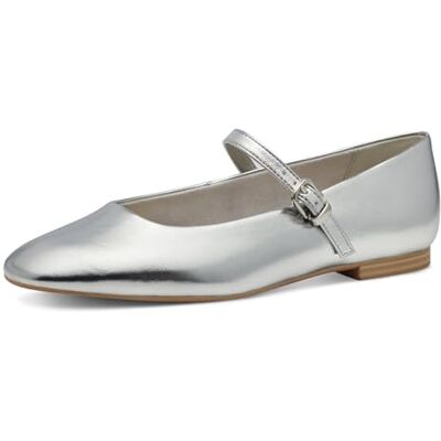 Tamaris Damen , Zapatos Tipo Ballet Mujer, Plata, 37 EU Tamaris Damen , Zapatos Tipo Ballet Mujer, Plata, 37 EU