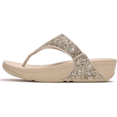 Fitflop LULU Sandalias multitonales con purpurina para mujer, platino/plateado, 3 UK, Platino plateado, 36 EU Fitflop LULU Sandalias multitonales con purpurina para mujer, platino/plateado, 3 UK, Platino plateado, 36 EU