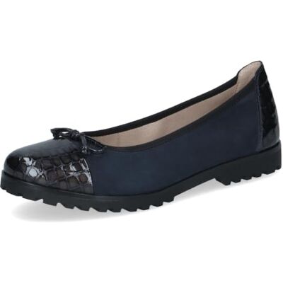 CAPRICE Bailarinas para Mujer en Piel, Ocean Croco CO, 42 CAPRICE Bailarinas para Mujer en Piel, Ocean Croco CO, 42