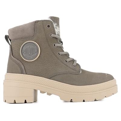 Palladium Pallarise Nbk WL, Botas Cortas al Tobillo Mujer, Gris, 42 EU Palladium Pallarise Nbk WL, Botas Cortas al Tobillo Mujer, Gris, 42 EU