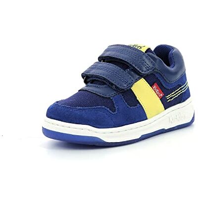 Kickers KALIDO, Zapatillas Unisex niños, Bleu Marine Jaune, 20 EU Kickers KALIDO, Zapatillas Unisex niños, Bleu Marine Jaune, 20 EU