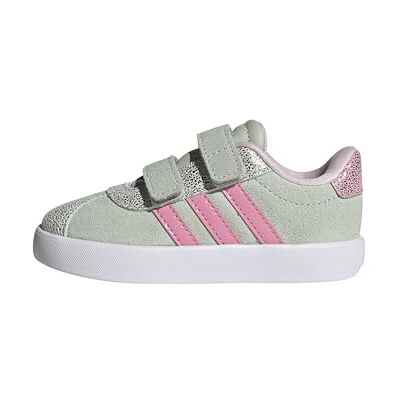 Adidas Unisex bebé VL Court 3.0 Shoes Infants, Linen Green/Bliss Pink/Clear Pink, 21 EU Adidas Unisex bebé VL Court 3.0 Shoes Infants, Linen Green/Bliss Pink/Clear Pink, 21 EU