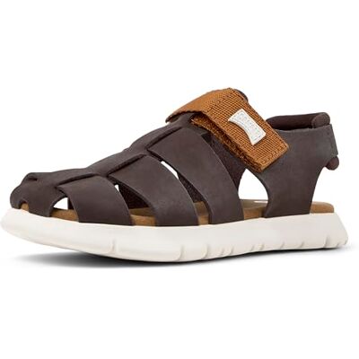 Camper Sandalias Oruga para niños, sandalias cerradas, color marrón mediano 34 UE Camper Sandalias Oruga para niños, sandalias cerradas, color marrón mediano 34 UE