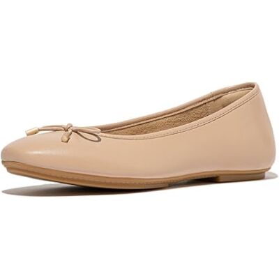 Fitflop Mary Jane Zapatos de Bailarina para Mujer, Color Beige, Beige clásico, 43 EU Fitflop Mary Jane Zapatos de Bailarina para Mujer, Color Beige, Beige clásico, 43 EU