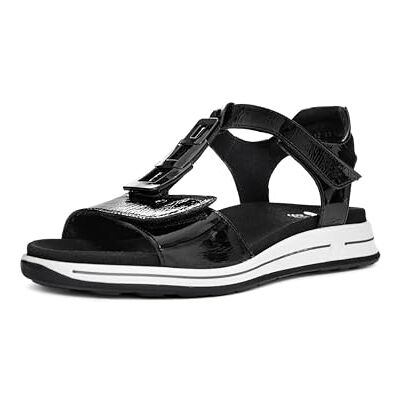 ARA Osaka-s, Sandalia Mujer, Negro, 35 EU Ancho ARA Osaka-s, Sandalia Mujer, Negro, 35 EU Ancho