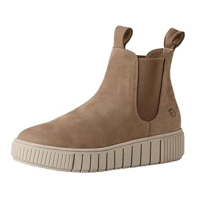 Tamaris Botines Chelsea para Mujer, Piel, Plantilla Extraíble, Gris Topo, 39 EU Tamaris Botines Chelsea para Mujer, Piel, Plantilla Extraíble, Gris Topo, 39 EU