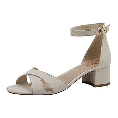 Tamaris Sandalia de tacón para mujer 1-1-28226-20, beige, 37 EU Tamaris Sandalia de tacón para mujer 1-1-28226-20, beige, 37 EU