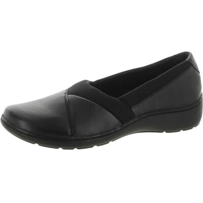 Clarks Cora Charm, Mocasín Mujer, Piel Negra, 39.5 EU Ancho Clarks Cora Charm, Mocasín Mujer, Piel Negra, 39.5 EU Ancho