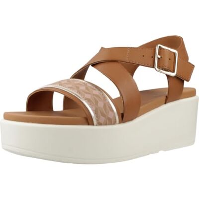 Geox D XAND 2.2S A, Sandalia de cuña Mujer, Camel/Nude, Geox D XAND 2.2S A, Sandalia de cuña Mujer, Camel/Nude,
