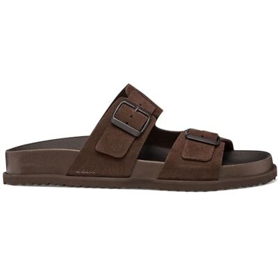 Geox U Parnaiba A, Sandalia Hombre, marrón Oscuro, 42 EU Geox U Parnaiba A, Sandalia Hombre, marrón Oscuro, 42 EU