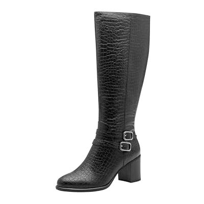MARCO TOZZI Botas de moda para mujer , color negro, STR, 38 EU, Black Str, 38 EU MARCO TOZZI Botas de moda para mujer , color negro, STR, 38 EU, Black Str, 38 EU