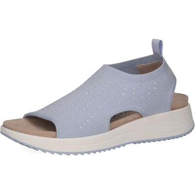 CAPRICE Damen , Sandalias Planas Mujer, Lt Blue Knit, 39 EU CAPRICE Damen , Sandalias Planas Mujer, Lt Blue Knit, 39 EU