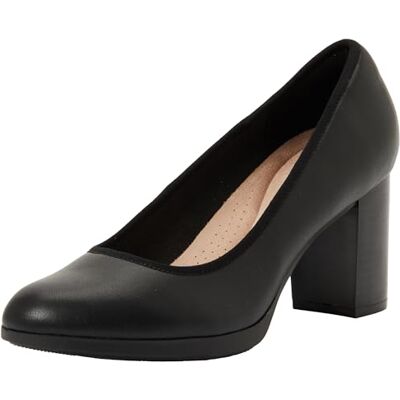 Clarks Bayla Carly Zapatos Deportivos para Mujer, Piel Negra, Talla 5.5, Piel Negra, 39 EU Clarks Bayla Carly Zapatos Deportivos para Mujer, Piel Negra, Talla 5.5, Piel Negra, 39 EU