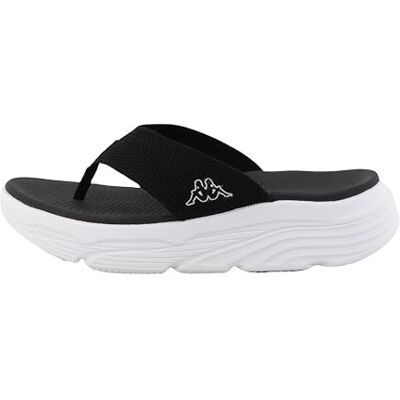 Kappa Supremo , Sandalias Planas Mujer, Negro, 38 EU Kappa Supremo , Sandalias Planas Mujer, Negro, 38 EU