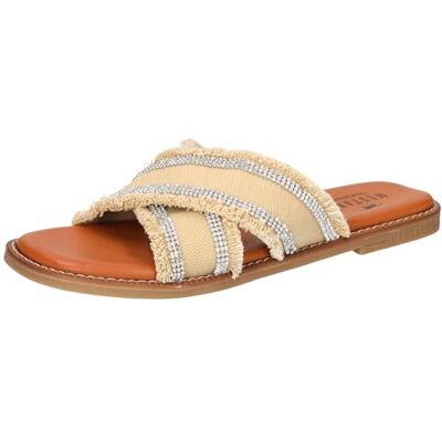 MUSTANG Sandalias para mujer 1519-705, Beige Vaquero, 37 EU MUSTANG Sandalias para mujer 1519-705, Beige Vaquero, 37 EU