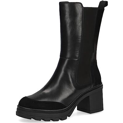 CAPRICE , Botines de tacón con cordones para Mujer, Negro (Black Comb I), 39 EU CAPRICE , Botines de tacón con cordones para Mujer, Negro (Black Comb I), 39 EU