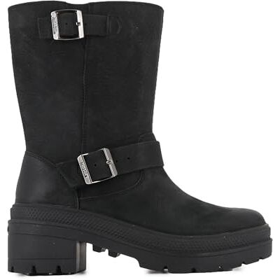 Palladium Pallarise Roadster L, Botas de Moda Mujer, Negro, 42 EU Palladium Pallarise Roadster L, Botas de Moda Mujer, Negro, 42 EU