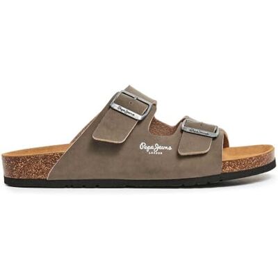 Pepe Jeans Bio M Double Velour Sandalias para Hombre, Marrón (Stone Beige), 8 Pepe Jeans Bio M Double Velour Sandalias para Hombre, Marrón (Stone Beige), 8