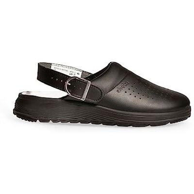 Abeba Calzado Unisex Zuecos ACTIVE SRC Revestimiento en Tela EU 37 Negro Con Hebilla Ajustable Diseño con Puertos Transpirables Abeba Calzado Unisex Zuecos ACTIVE SRC Revestimiento en Tela EU 37 Negro Con Hebilla Ajustable Diseño con Puertos Transpirables