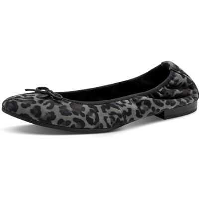 Tamaris Damen Ballerina , Zapatos Tipo Ballet Mujer, Gris Leopardo, 38 EU Tamaris Damen Ballerina , Zapatos Tipo Ballet Mujer, Gris Leopardo, 38 EU