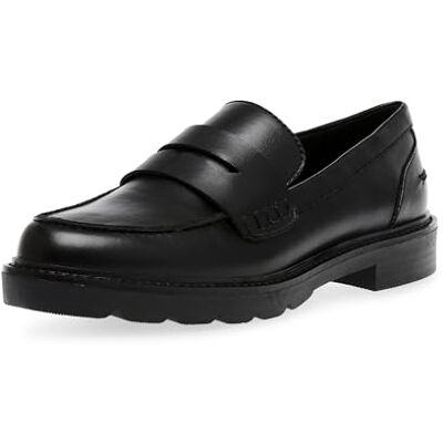 Anne Klein Women's Emmylou Loafer Flat, Black PU, 7.5 Anne Klein Women's Emmylou Loafer Flat, Black PU, 7.5