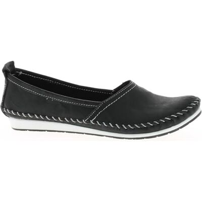 Andrea Conti 0027422002 Mocasines de Cuero para Mujer Negro Schwarz (Schwarz 002) 37 Andrea Conti 0027422002 Mocasines de Cuero para Mujer Negro Schwarz (Schwarz 002) 37